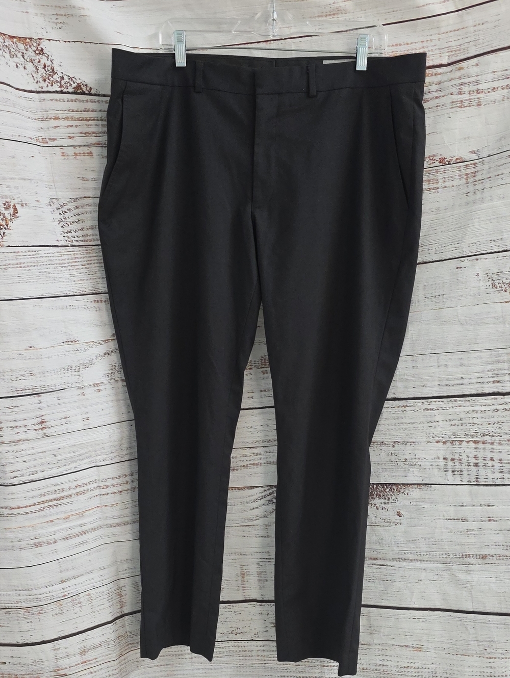 Reaction Kenneth Cole Men's Black Dress Trousers